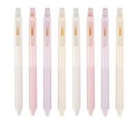 MOTIBACK 8PCS Cute Cat Ballpoint Pens - 1.0mm Fine Point Retractable Kawaii Pens, 4 Color Smooth Writing Aesthetic Pens for Journaling, Note Taking & Planner Decor (Cat Lover Gifts)