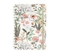 MOTIBACK A5 Hardcover Spiral Notebook - 6" x 8.5" Premium Paper, 80gsm, College Ruled, Durable Twin-Wire Bound, Lays Flat for Writing & Sketching Beige