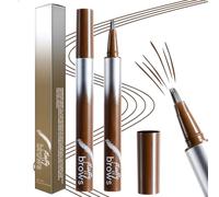 MOTIBACK Eyebrow Pen - Waterproof Brow Pencil with Angled Brush for Natural-Looking Full Brows, Long-Lasting & Smudge-Proof, Chocolate
