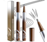 MOTIBACK Eyebrow Pen - Waterproof Brow Pencil with Angled Brush, Ultra-Pigmented Formula for Defined Brows, Long-Lasting & Smudge-Proof (Ebony Black)