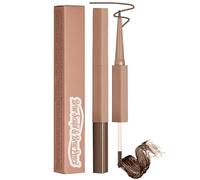 MOTIBACK Eyebrow Pencil Medium Brown - Ultra Fine 1.5mm Micro Tip Brow Pencil | Waterproof & Sweat-proof Formula, All-Day Wear, Natural Looking Brow This Way Pencil with Spoolie Brush (Brown)