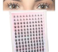 MOTIBACK False Eyelashes, Manga Lashes and in 9-16mm Sizes, Perfect for 140pcs DIY Projects. Achieve the Natural Wet Look with Cluster Lashes, Ideal for Anime-inspired Style