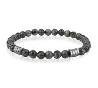 MOTIBACK Geometric Men's Beaded Bracelets, Durable Construction, Adjustable Unisex Fit for Daily Wear, Suitable for Casual to Semi-Dressy Occasions, 11.7g, Sparkle Black