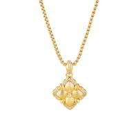 MOTIBACK Gold Four-Leaf Clover Necklace, Dainty Gold Necklace with Lucky Clover Pendant, Simple Pretty Jewelry Gift for Couple Anniversary Work Christmas Daily Wear (19inch)