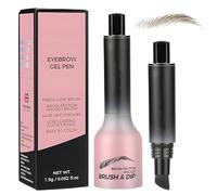 MOTIBACK Instant Brow Brush - Angled Liquid Eyebrow Pencil with Natural Tint, Quick-Drying Pomade Microblading Effect, Easy Fill & Shape, Long Lasting (03# Auburn)