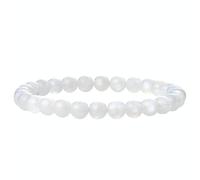MOTIBACK Moonstone Bracelet, Crystal Jewelry for Love Harmony, Natural Gemstone Beaded Jewelry Gift for Women Daily Wear
