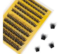 MOTIBACK No Glue Cluster Lashes Kit, 10 Rows of Individual Eyelashes in D-Curl, 10-16mm Reusable Faux Mink Lashes for DIY Home Use (80D+100D-KIT) (120)