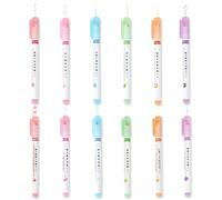 MOTIBACK Pack of 12 Magic Contour Curve Pens, Highlighters with 12 Unique Patterns for Journaling, Scrapbooking, Drawing & Creative Projects (2)