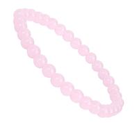 MOTIBACK Rose Quartz Bracelet, Pink Beaded Bracelets for Luck and Anxiety Relief, Natural Stone Bracelet Crystal Jewelry for Women & Men Christmas Valentines Birthday Gift