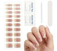 MOTIBACK Semi Cured Gel Nail Strips - Cow & Leopard Print Design (20 Pcs), Salon-Quality Nail Wraps, Long-Lasting & Easy to Apply, Works with UV/LED Lamps- MK-0012