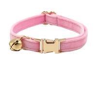 MOTIBACK Velvet Personalized Cat Collar with Name - Customizable Cat Collar with Bell, Adjustable & Soft, Midnight Blue