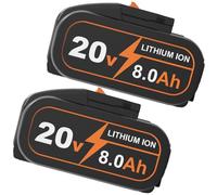 Moticett WA3525 8.0 Ah Replacement Battery for Worx 20V, for Worx Cordless Power Tools WA3572 WA3525 WA3760 WA3881 WX390 WX176 WX178 WU268 WX166.4 WX372.1 WX800 WG259E