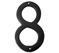 Motif 4-Inch Brass Letters Mailbox Decor Address Signs For Houses Outdoor Wall Decor Mailbox Numbers House Address Numbers For Outside Address Sign for Door Numbers (Satin Black, Number 8)