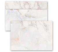 Motif envelopes Marble & Structure, Marble Natural 10 envelopes DIN C6 (162x114 mm) | Paper-Media
