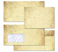 Motif envelopes Old Paper Antique & History 50 envelopes (windowless) DIN Long (220x110 mm) | Paper-Media