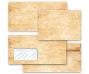 Motif envelopes Parchment Antique & History 50 envelopes (windowless) DIN Long (220x110 mm) | Paper-Media