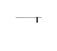 Motif LED wall lights with switch L 16W 540lm 3000K black 10313