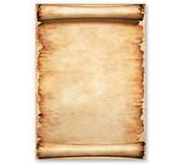 Motif Letter Paper! Antique & History Parchment 20 Sheets DIN A4 - Paper-Media