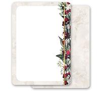 Motif Letter Paper! Christmas Mistletoe 100 Sheets DIN A6 - Paper-Media