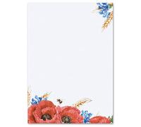 Motif Letter Paper! Flowers & Petals Flowers Motif Field Flowers 250 Sheets DIN A4 - Paper-Media