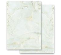 Motif Letter Paper! Marble & Structure Marble Light Green 20 Sheets DIN A4 - Paper-Media