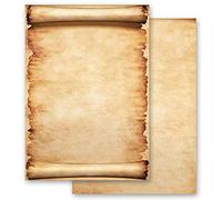 Motif Letter Paper! Parchment Antique & History Certificate 100 Sheets DIN A4 - Paper-Media