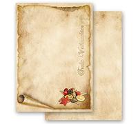 Motif Paper Stationary Paper Old Christmas Paper 20 Sheets DIN A4