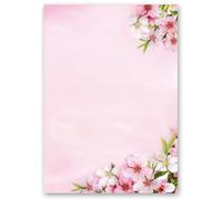Motif Paper - Stationary Paper Peach Blossoms 20 Sheets DIN A4