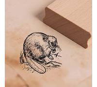 Motif Stamp Beaver on the Meadow 48 x 48 mm
