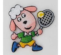 Motifs Iron On Patch 750D, 50 by 60 Tennis Sheep Lamb