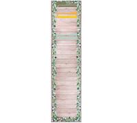 MotiMind 10 Pockets Wall Hanging File Folders File Storage Pocket Chart for Classroom Hanging Wall Organizer with 2 over the Door Hangers, 58" x 14" for School Classroom Office Home(Farmhouse)