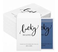 MotiMind 100 Pcs Lottery Ticket Holder for Wedding Favors, Lucky in Love
