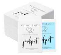 MotiMind 100 Pcs Wedding Favor for Guest Lottery Ticket Holder,Knot