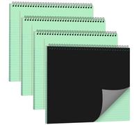 MotiMind 4 Pcs Legal Pads Spiral Landscape 11x9.5 Green
