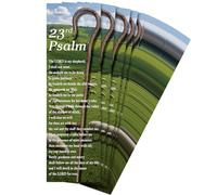 MotiMind 60 Pcs Shepherd's Staff Religious Bookmarks 23rd Psalm 6.5 x 2 Inches Inspirational Religious Bookmarks for Teens Men Women Bible Bookmark with Scriptures Church Exchange Christian Faith Gift