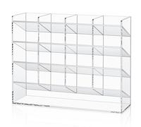 MotiMind Acrylic Pen Organizer Storage Vertical Marker Organizer Acrylic Pen Display Holder for Office Desk Desktop Stationery Pencil Storage(Clear,13 x 4 x 10.2 Inch)