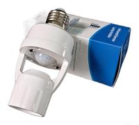 Motion Activated Lamp Holder with E27 Socket Uses Infrared Sensing Technology Adjustable Off Delay from 16 to 300 Seconds (1pcs)