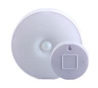 Motion Activated Night Light, Round LED Indoor Lighting for Home Ceiling, USB Human Body Induction Closet Light Intelligent Entrance Lamp for Table