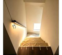 Motion Activated Stair Lights Black, Led Handrail Light for Night Safety