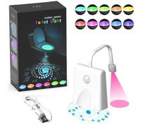 Motion Activated Toilet Light, Toilet Lights Inside Toilet Rechargeable Projectable Toilet Seat Light Sensor LED Washroom Night Light 16 Colors Waterproof Gadgets for Men Women (1 Pack)
