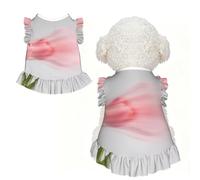 Motion Blur Tulip S Pet Apparel for Small Dogs-Cute Summer Outfit for Puppy, Soft Breathable Pet Clothes for Cat