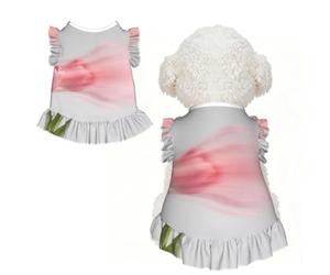 Motion Blur Tulip S Pet Apparel for Small Dogs-Cute Summer Outfit for Puppy, Soft Breathable Pet Clothes for Cat