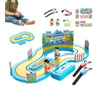 Motion-Controlled Board Toys - Wireless Motion Sensing Racing Game Tabletop Race Board Toys 2 Player Track Racing Toy ABS Rechargeable Family Party Game
