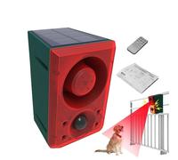 Motion Detector Alarm, Security Siren Alarm Light, Wireless Motion Sensor Alarm, Motion Sensor Alarm Dog Barking Sound Solar Motion Sensor Alarm with Remote Controller, Animal Motion Alarm Sensor