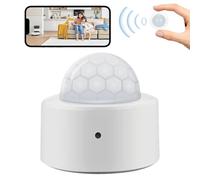 Motion Detector - Security Sensor Device, Motion-Activated Light Control | Outdoor Motion-Sensor, Privacy Protection System, Wide Area Coverage Hallway Living Room Patio Kitchen Home