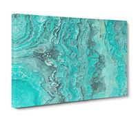 Motion In The Ocean In Abstract Modern Art Canvas Wall Art Print Ready to Hang, Framed Picture for Living Room Bedroom Home Office Décor, 30x20 Inch (76x50 cm)