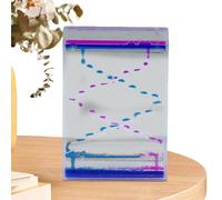 Motion Liquid - Portable Acrylic Oil Timer, Calming Desk Toy | Stress Sensory Ornament, Visual Bubble Flow Model, Relaxam Focus Gadgets