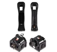 Motion Plus Adapter, MotionPlus Motion Plus Sensor Adapter, Compatible with a Variety of Games, Motion Plus Adapter with Silicone Case for Remote Control (Black)