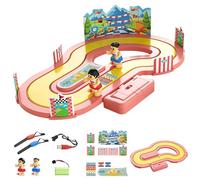 Motion-Sensing Racing Game, Motion Controlled Board Toy, Parent-Child Interactive Activities, Two-Player Battle Game (Pink)