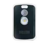Motion Sensor Alarm - PIR Detection Device | 125dB Alert, ABS Housing | 3 to 5 Meter Sensing Range, 120 Degree Coverage Area, Flashing Light Function Included, for Campsites Shops & Storage Spaces